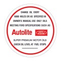 Oil Cap Decal 'Autolite' Ford XW XY ZC ZD V8 - OD2000