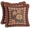 Vargottam Frill Cushion Covers - Farmhouse Throw Pillow Covers with Hidden Zip