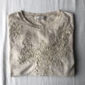 ZARA lace detail long sleeve knit top