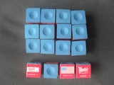 Snooker Pool Billiards Master Chalk Blue - 16 plus 4 Free 20 in total;