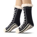Shoelaces Design Slipper Socks