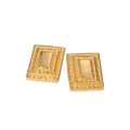 Veile Studios 18K Gold Plated Stainless Steel Square Shape Earrings