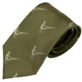 Bisley Tie - Green Pheasants Green