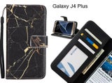 Galaxy J4 Plus case 3 card leather wallet case printed ID