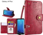 Galaxy J4 Plus case executive multi card wallet leather case