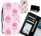 Galaxy J2 Pro Case Leather Wallet Case 3D Pattern Printed