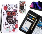 Moto G9 Play case 3 card leather wallet case printed ID