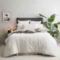Jersey Quilt Cover Set - Organic Cotton Comfort T's Ecru