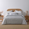 Bianca Pesaro Grey Diagonal Pattern Quilt Cover Set or Accessories