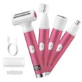 4-in-1 Rechargeable Women Shaver, Facial Hair &amp; Bikini Trimmer with LED