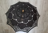 Vintage Art Deco-look bamboo parasol