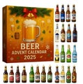 Beer Advent Calendar Christmas 2D Acrylic Christmas Tree Pendant Christmas Decor