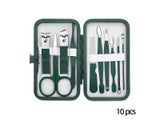 Stainless Steel Nail Clipper Set Grooming Tool Set With Portable Case Manicure