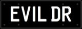 Personalised Plate - "EVIL DR"