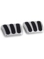 Lokar Pedal Pad Curved Brake / Clutch Rubber Pads Billet Aluminum Br