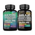 Sea Moss Shilajit Supplements Thyroid Health Anti-aging Antioxidant Immunity