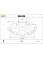 Valeo Disc Brake Rotor 886208 Fits Renault 19, Clio, Kangoo