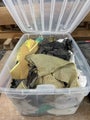 Assorted fibreglass cloth off cuts