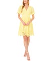 CeCe Womens Scalloped Shirt Dress
