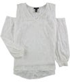 Alfani Womens Cold Shoulder Pullover Blouse