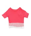 Kensie Womens Crocheted Pullover Blouse