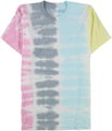 Liquid Blue Womens Pastel Tie-Dye Basic T-Shirt