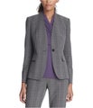 DKNY Womens Collarless One Button Blazer Jacket