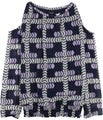 Alfani Womens Printed Cold Shoulder Pullover Blouse