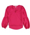 bar III Womens Blouson Sleeve Knit Blouse