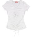 n:philanthropy Womens Ruching Basic T-Shirt