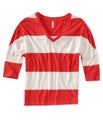 Aeropostale Womens Stripe Graphic T-Shirt