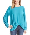 Karen Kane Womens Twist Hem Pullover Blouse