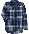 Lucky Brand Womens Bungalo Plaid Button Up Shirt