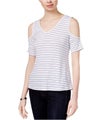 maison Jules Womens Crisscross Knit Blouse