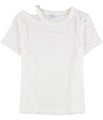 bar III Womens Cutout Basic T-Shirt