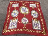 Dior Floral and gold ribbon silk scarf