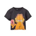 Garfield Womens/Ladies Enzyme Washed Crop T-Shirt