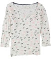 maison Jules Womens Hearts Pullover Blouse