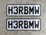 H3RBMW - Personalised Plate