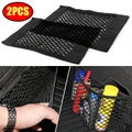 2pcs Car Net Bag Tidy Cargo Trunk Seat Rear Elastic Mesh Pocket Storage Organ...