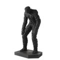 Volgazon Black Abstract Human-Form Figurine with Mosaic Bowing Detail