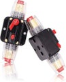 Circuit Breaker 12V 24V Dual Battery IP67 Waterproof Fuse Manual Reset 20 - 100A