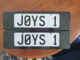 J0YS 1 Personalized Plate
