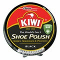 KIWI Shoe Boot Polish Wax Glossy Shines Nourishes Protects # BLACK 45 ml.