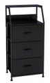 Ovela 3 Drawer Storage Chest - Nordic Black
