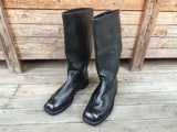 New, unissued Finnish M/34 leather jackboots – Euro 45