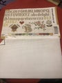 18cnt White Aida fabric with pattern