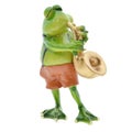 Creative Resin Saxophone Frog Ornament Indoor Outdoor Decor