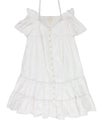 Rebecca Taylor Womens Poplin Cold Shoulder Dress