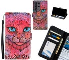 Galaxy S21 Ultra case 3 card leather wallet case printed ID